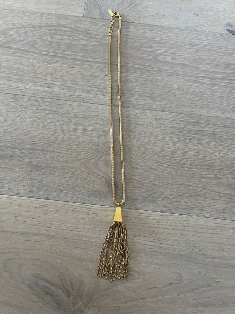 Vince Camuto Gold Tassel Pendant Necklace